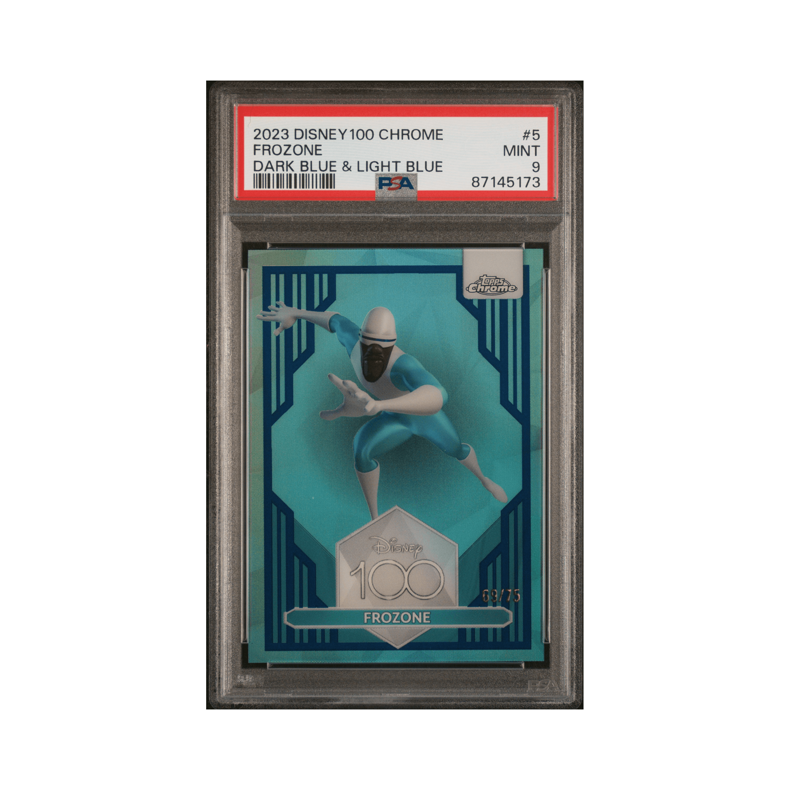 2023 TOPPS CHROME DISNEY100 #5 FROZONE DARK BLUE & LIGHT BLUE REF