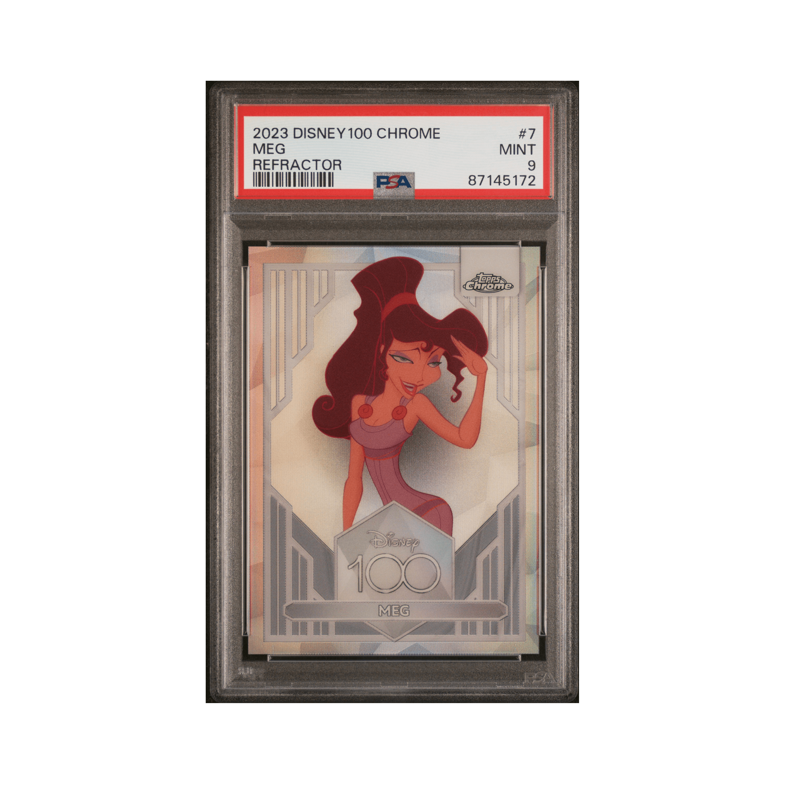 2023 TOPPS CHROME DISNEY100 #7 MEG REFRACTOR