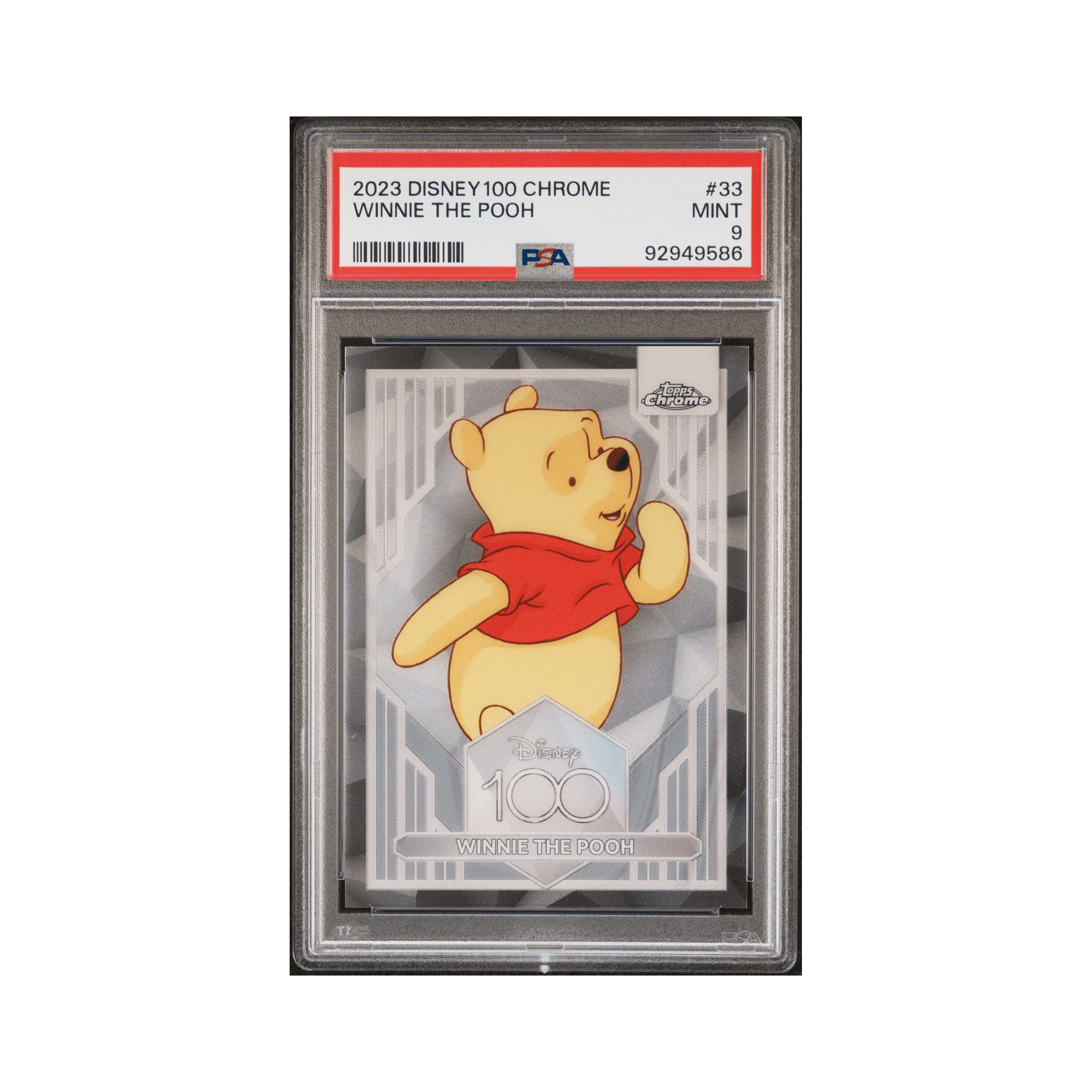 2023 TOPPS CHROME DISNEY100 #33 WINNIE THE POOH