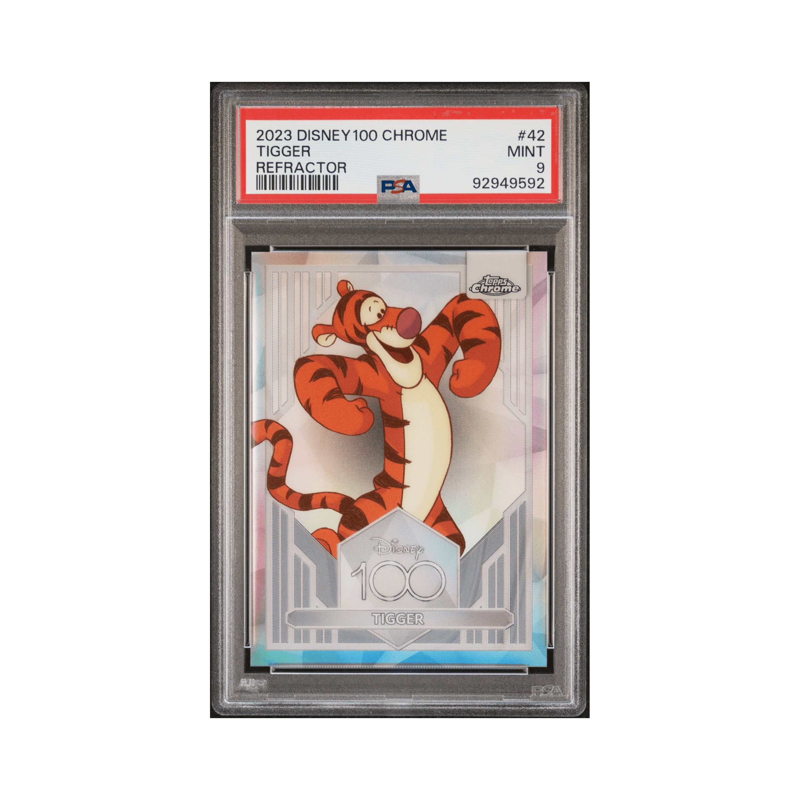 2023 TOPPS CHROME DISNEY100 #42 TIGGER REFRACTOR