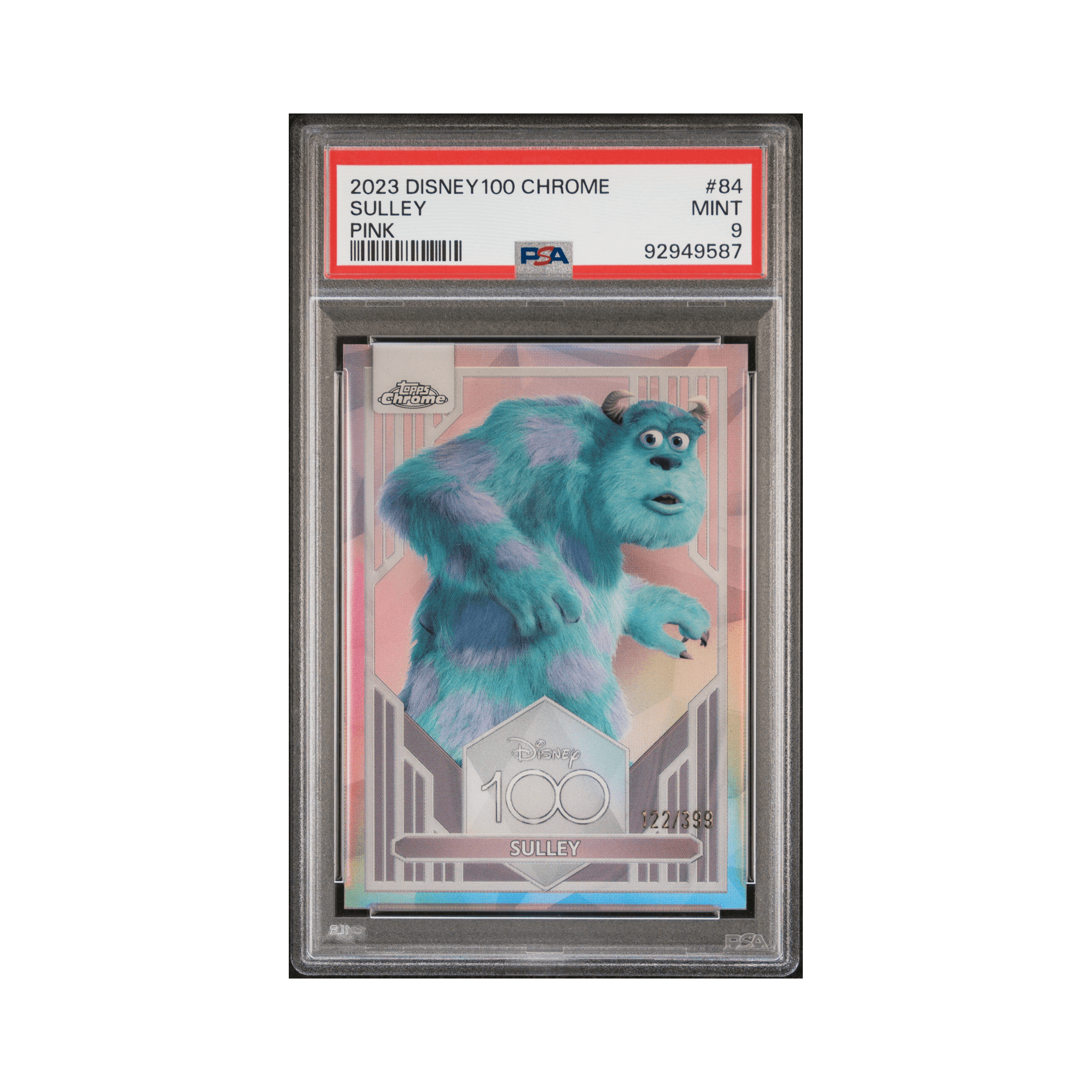 2023 TOPPS CHROME DISNEY100 #84 SULLEY PINK REFRACTOR