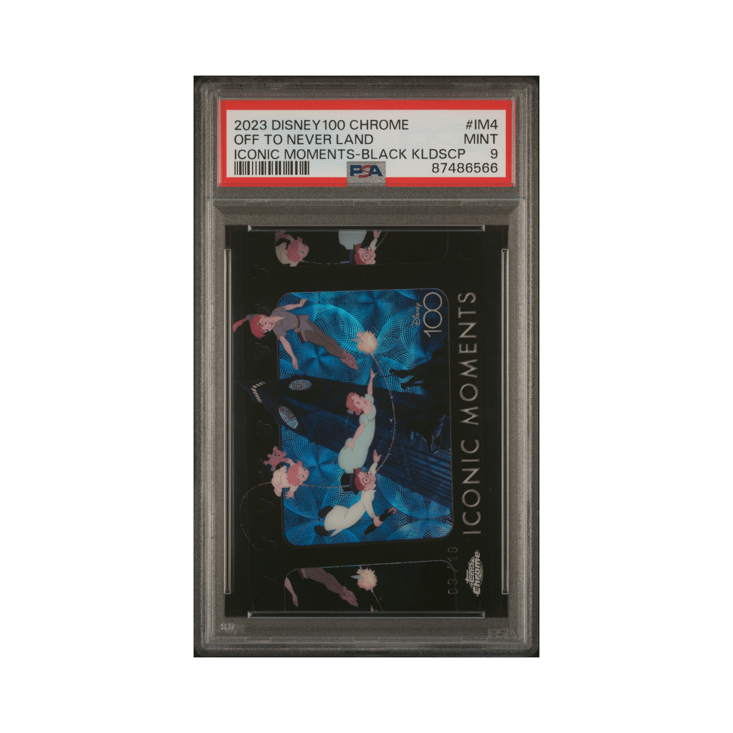 2023 TOPPS CHROME DISNEY100 ICONIC MOMENTS #IM4 OFF TO NEVER LAND ICONIC MOMENTS-BLACK KLDSCP