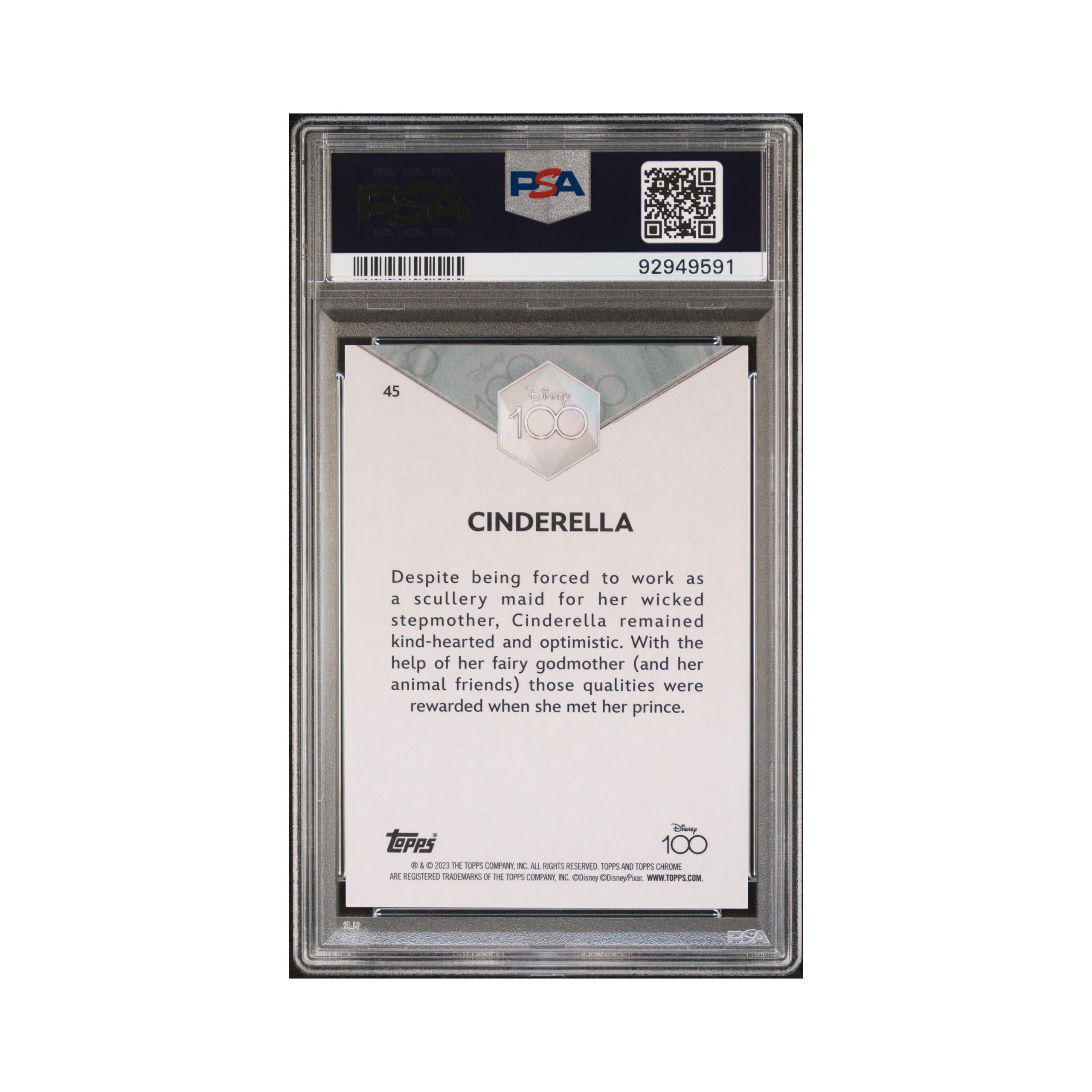 2023 TOPPS CHROME DISNEY100 #45 CINDERELLA ORANGE WAVE