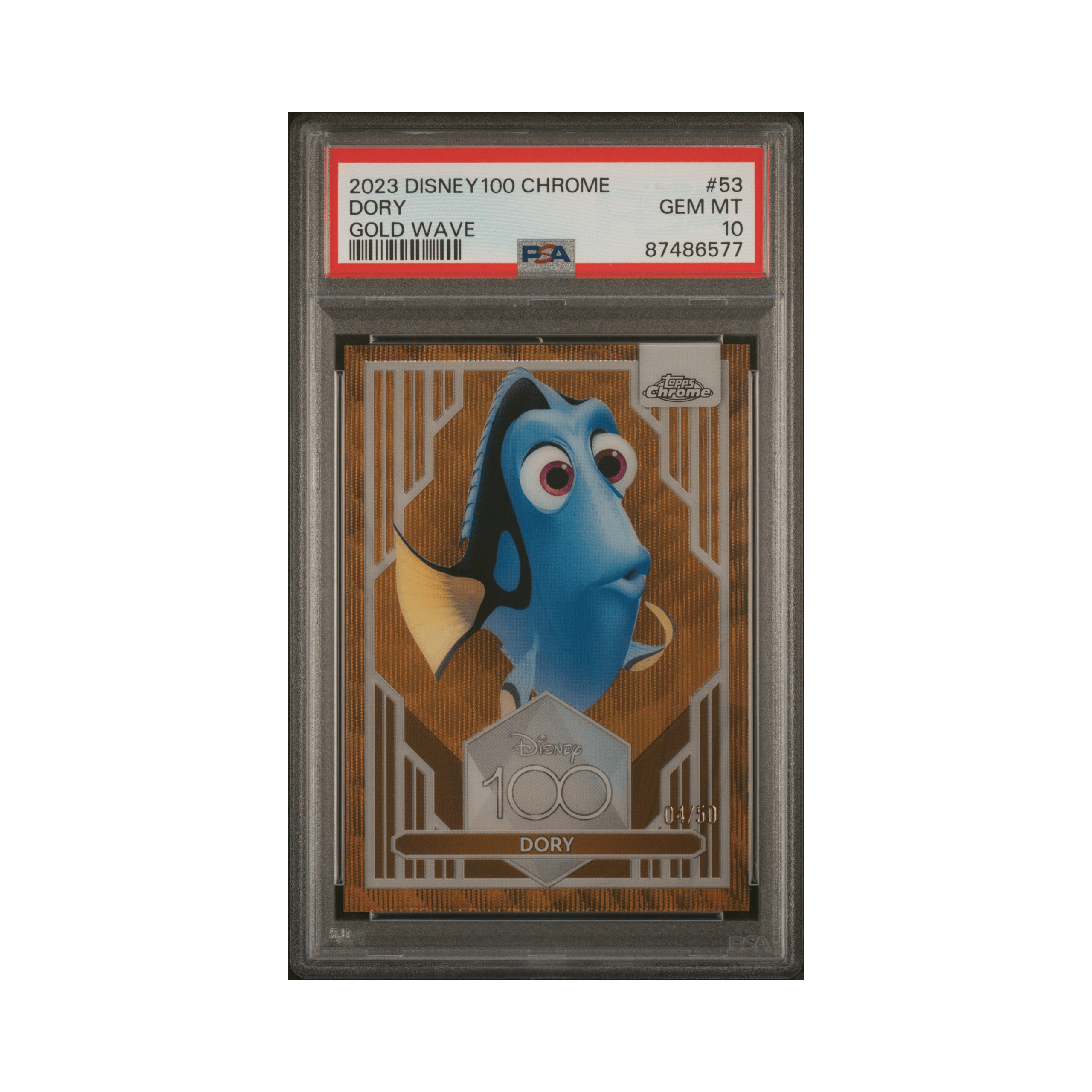 迪士尼\2023 TOPPS CHROME DISNEY100 #53 DORY GOLD WAVE