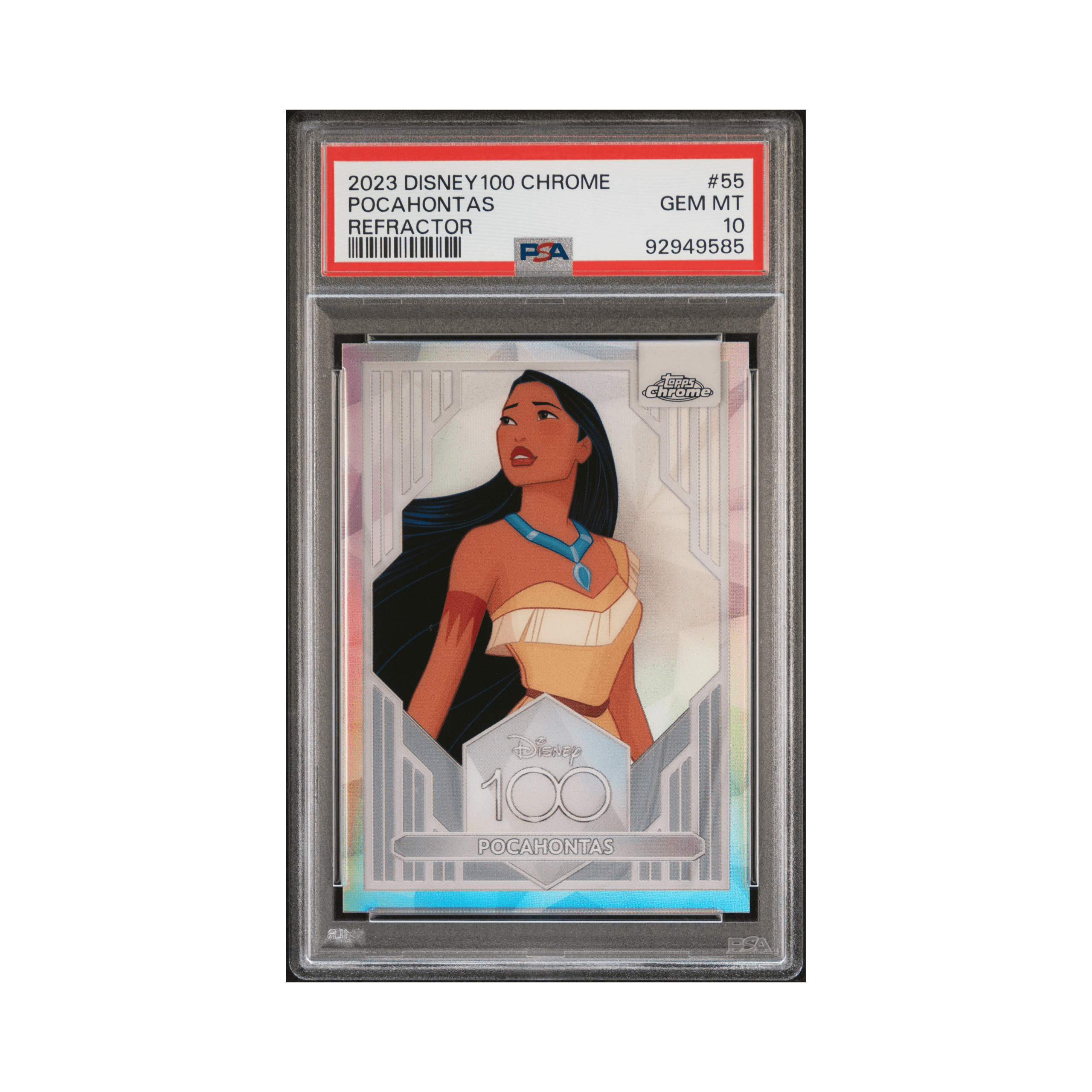 2023 TOPPS CHROME DISNEY100 #55 POCAHONTAS REFRACTOR