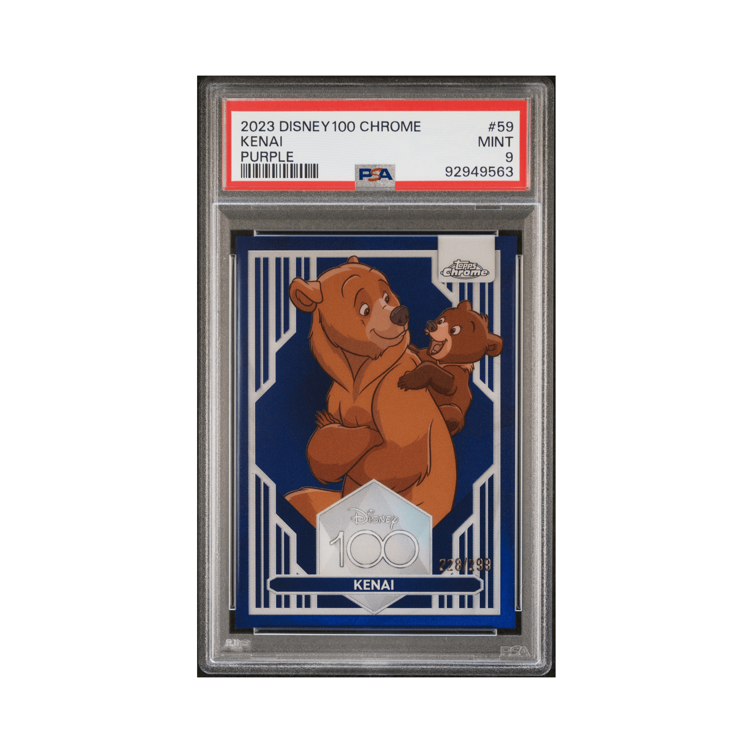 2023 TOPPS CHROME DISNEY100 #59 KENAI PURPLE REFRACTOR2