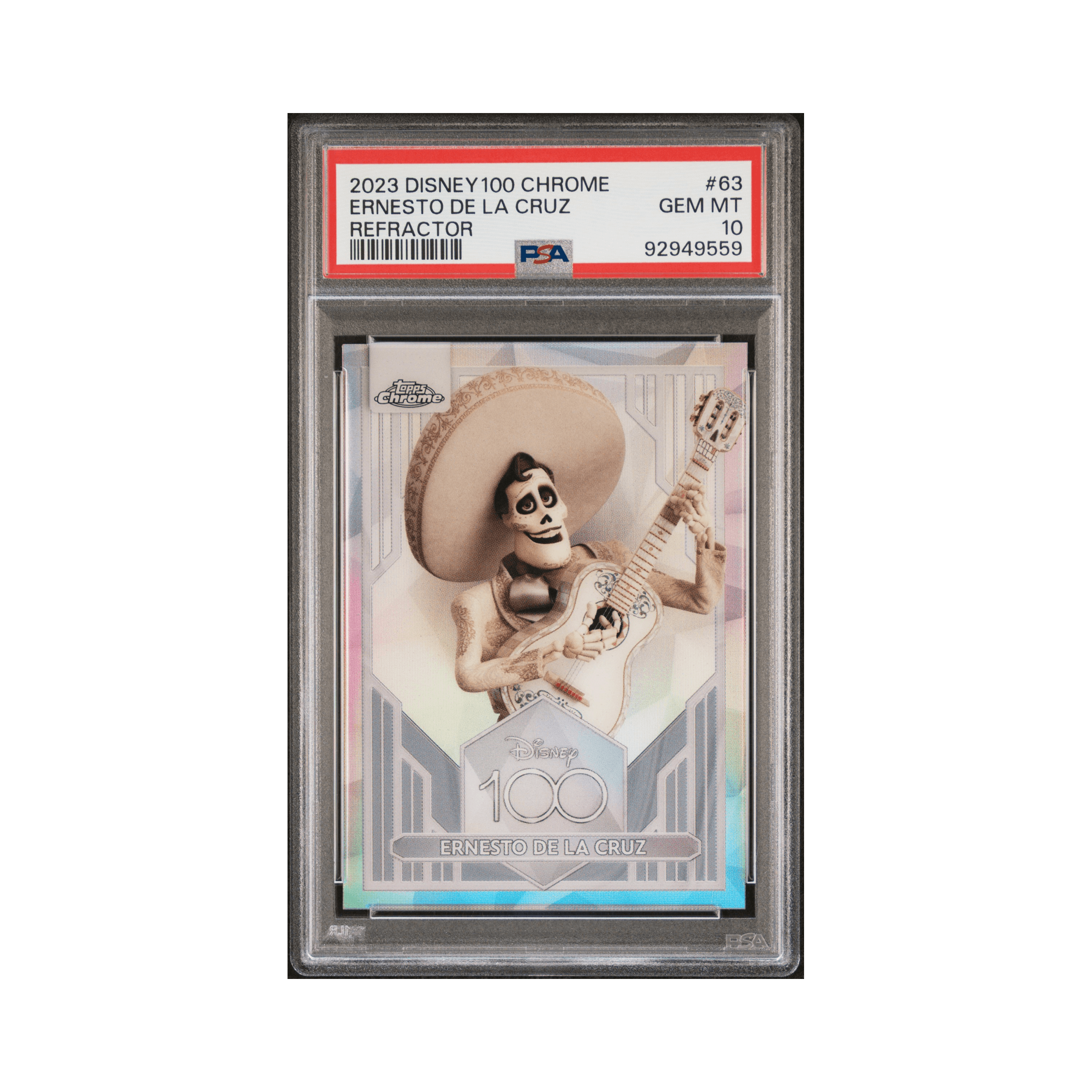 2023 TOPPS CHROME DISNEY100 #63 ERNESTO DE LA CRUZ REFRACTOR