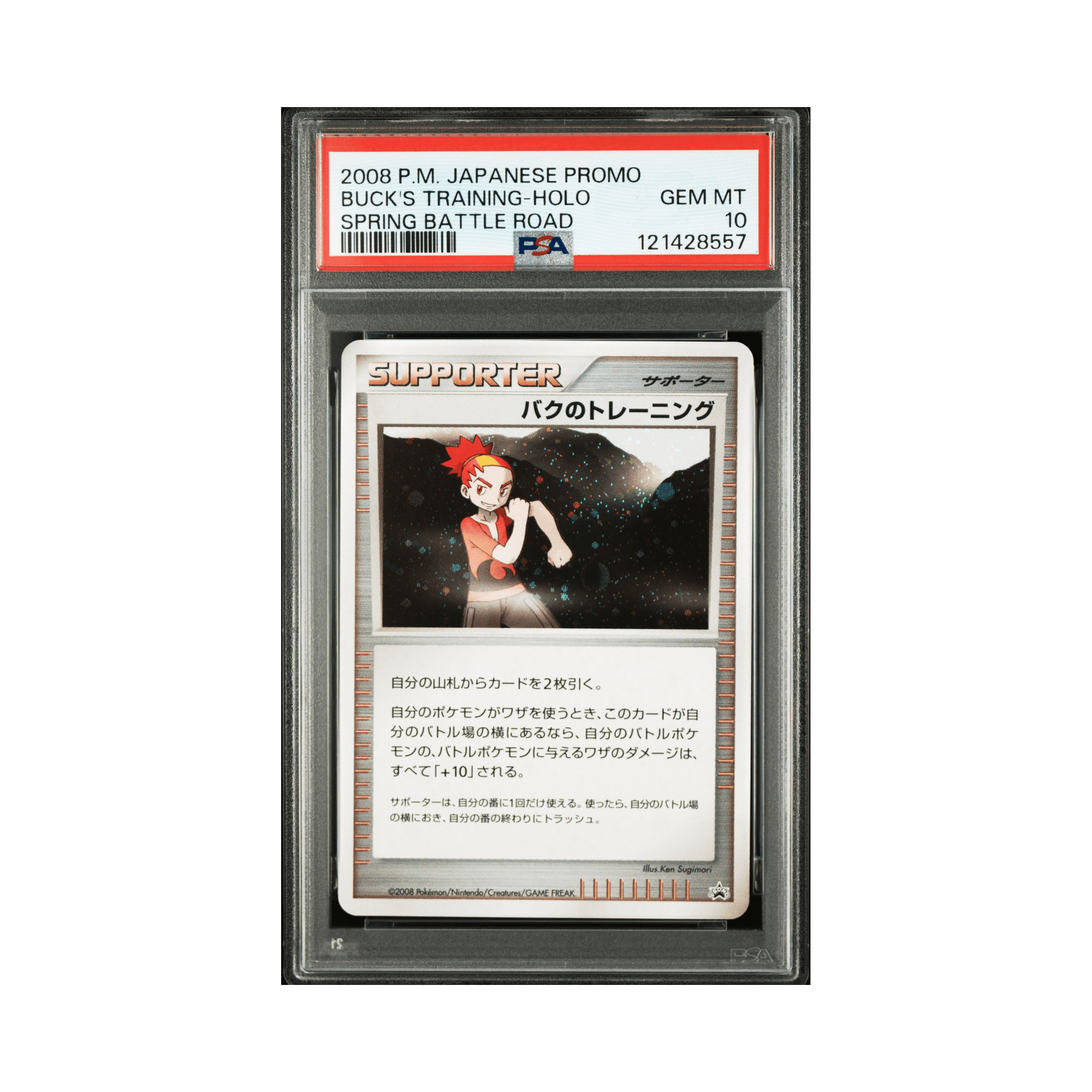 2008 POKEMON JAPANESE PROMO BUCK'S TRAINING-HOLO SPRING BATTLE ROAD